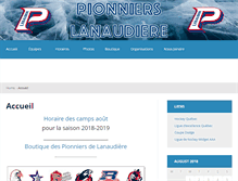 Tablet Screenshot of pionnierslanaudiere.org